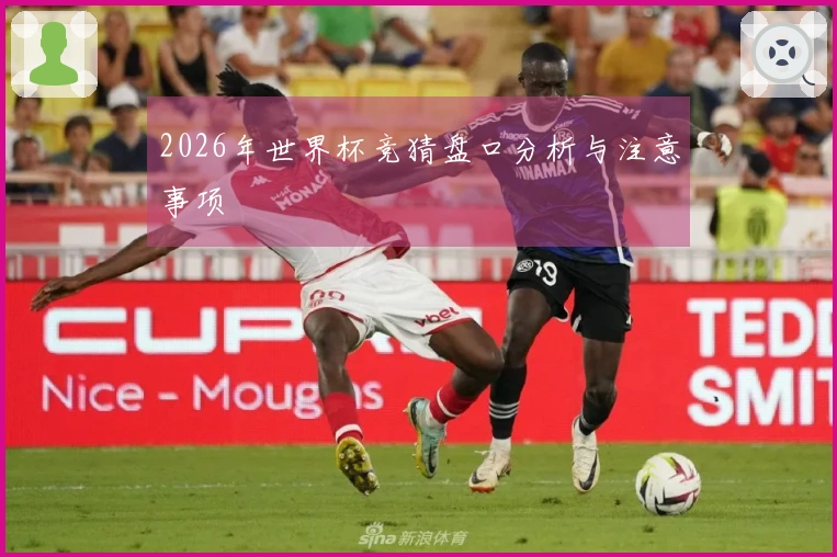 2026年世界杯竞猜盘口分析与注意事项